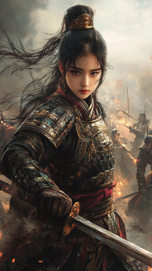 miuler2500_A_heroic_scene_of_a_young_woman_disguised_as_a_man_o_bb28650a-9930-4bdc-bf70-b2ef18eae805.png