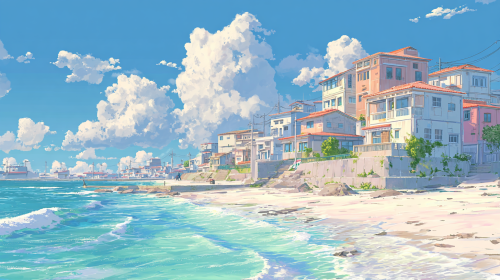 miuler2500_anime_coastal_town_by_the_sea_bright_sunny_day_gentl_85e30cd3-06f7-4c7e-8cfb-94f47d017d59.png